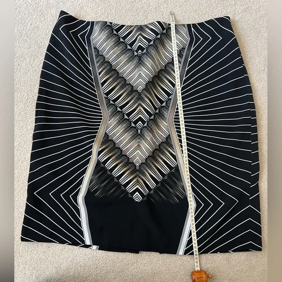 Worthington skirt, size 18, Art Deco print - Picture 7 of 8